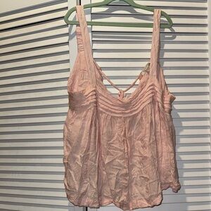 American Eagle Outfitters Blush Pink Ruffled Tank Camisole